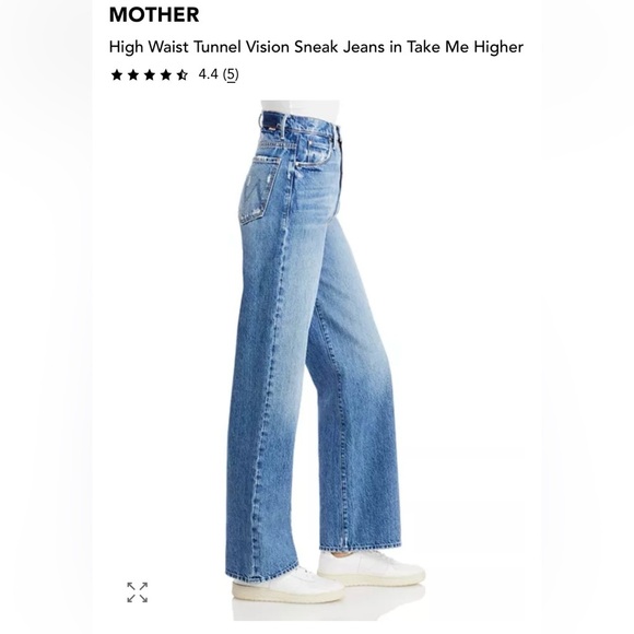 MOTHER Superior Denim High Waisted Tunnel Vision Sneak size 26 - Picture 14 of 15
